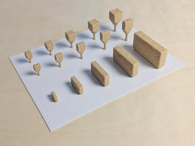 Architectural Trees Basic Pack #3 - Rectangular shape