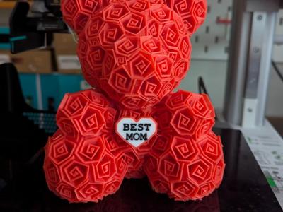 Heart "BEST MOM" compatible with Rose Bear