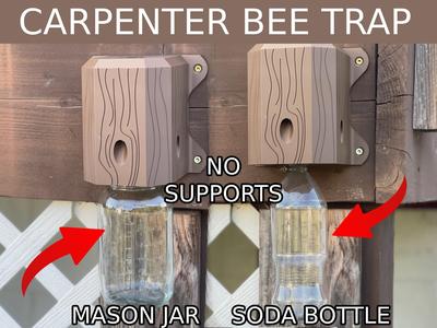 Carpenter Bee Trap | Fits Mason Jar Or Soda Bottle