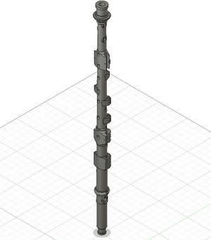 Northumbrian Smallpipes Chanter in D, 13 Keys