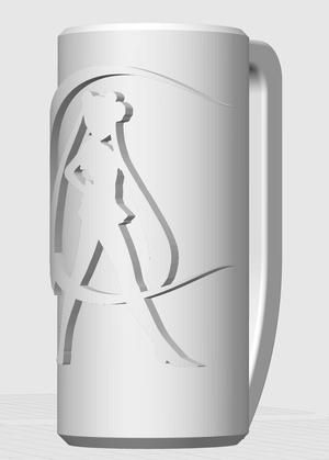 Sleek Can Holder Remix with Sailormoon Logo