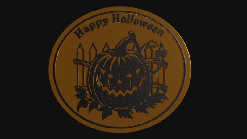 Happy Halloween Pumpkin Sign / decoration