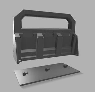 Makita Battery Carrier 3x and wall mount