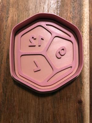 D12 Dice Cookie Cutters and Stamps