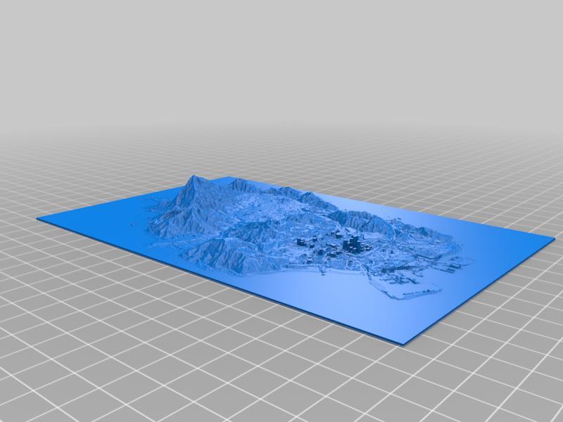 GTA V Topographic Map