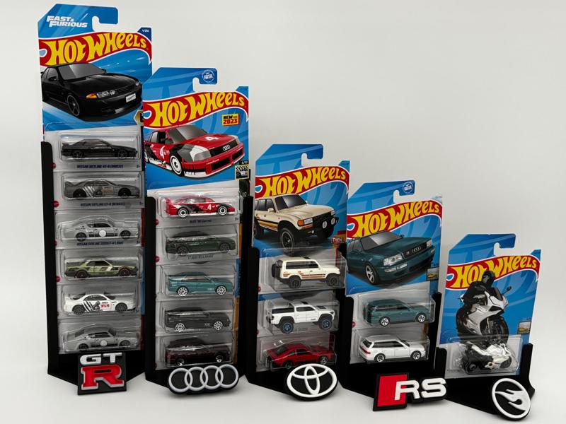 Hot Wheels Display w/ Universal Mount for Logos