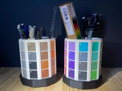Filament Swatch Pencil Holder Bambu Lab