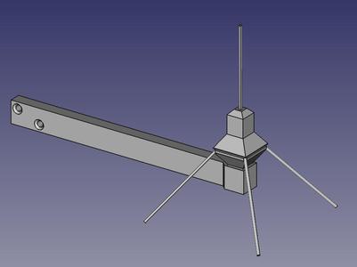 Ground plane antenna for LoRA/Meshtastic