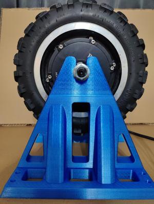 Motor bench for e-scooter.
