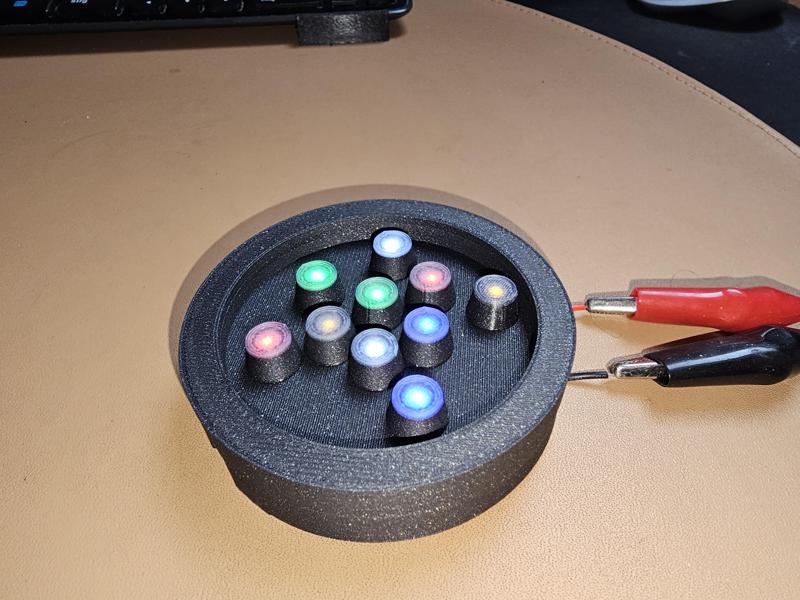 Inductive (wireless) LED toy