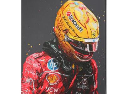 Lewis Hamilton Ferrari Portrait