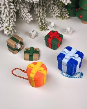 Christmas Present Gift Box Fidget Clicker