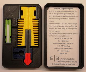 Sliced Hotend for education