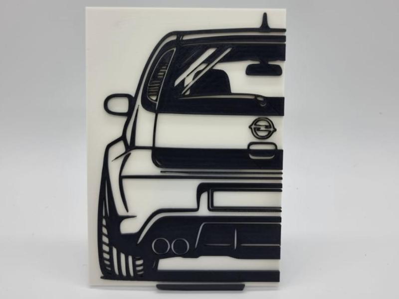 2D Wall Art Opel Corsa C GSi Widebody