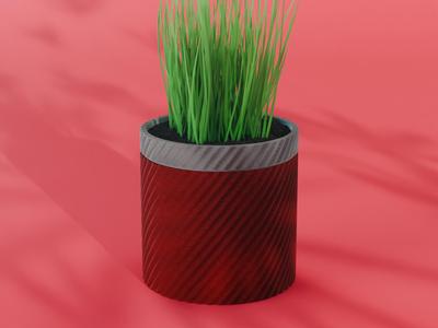 Mizu Planter Pot, Wavy Diagonal | Small, Medium, Large | Self Watering and Drip Tray 