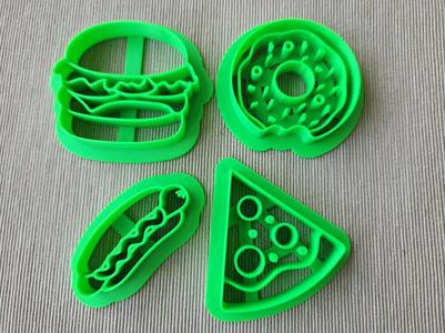 Cookie cutters fastfood set