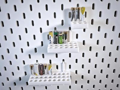 Waffle - Modular AAA Battery Mount for Ikea Skadis