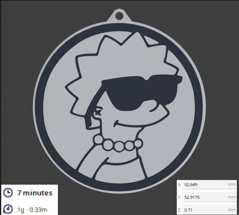 Lisa Simpson Keychain – Multicolor