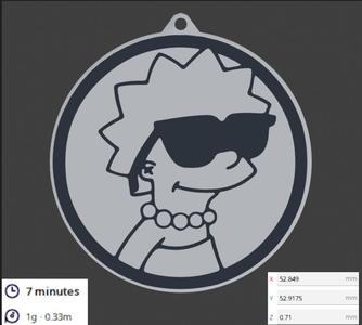 Lisa Simpson Keychain – Multicolor