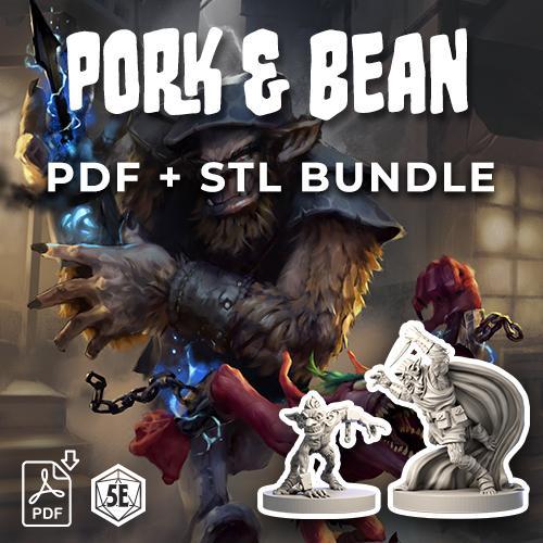 Big Bad 009 Pork & Bean - (PDF) + (STL) Bundle