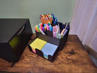 HiveMind Desk Organizer – Pen & Sticky Note Holder