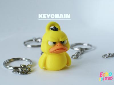 Angry duck keychain