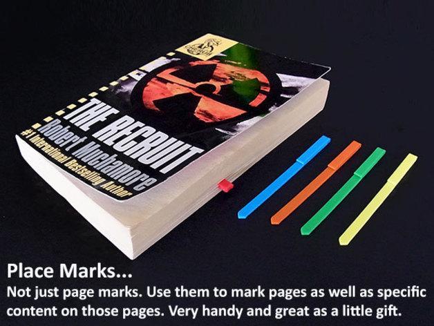 Place Marks... Mark Pages and Places on the Pages