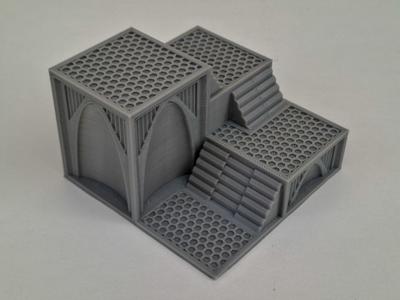 Industrial Platform - Corner Steps