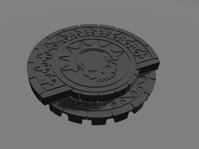 32 mm bases argent shadow set for wargaming
