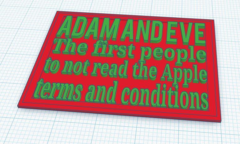 Adam and Eve sign