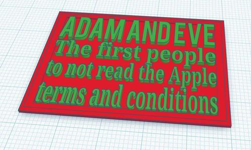 Adam and Eve sign
