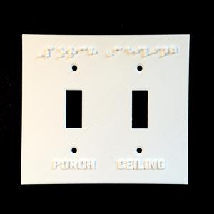 Swith Plate Embossed (Double)