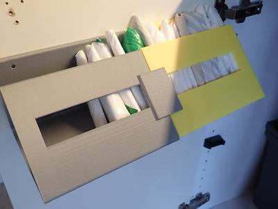 Plastic bag holder/container