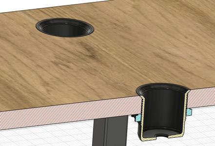 Flush Mount Cup-Holder