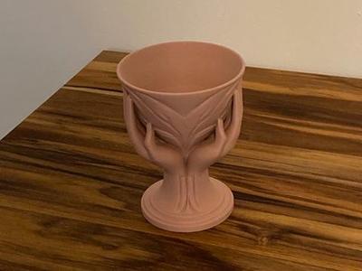 Art Deco Good Hands Planter