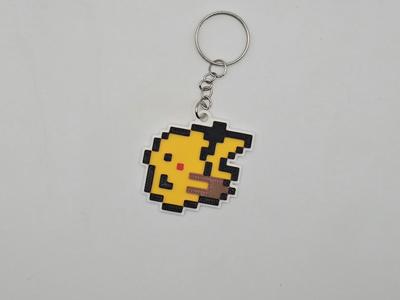 Pixel Pikachu (Gameboy 2000) Keychain