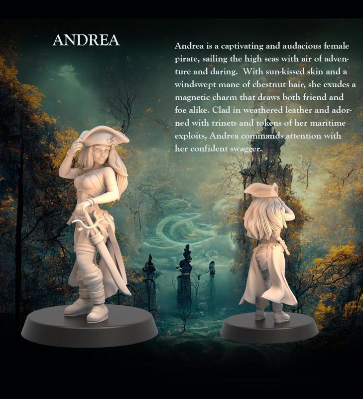 Andrea - Tabletop Heroes V1 - 32mm - Heroic scale