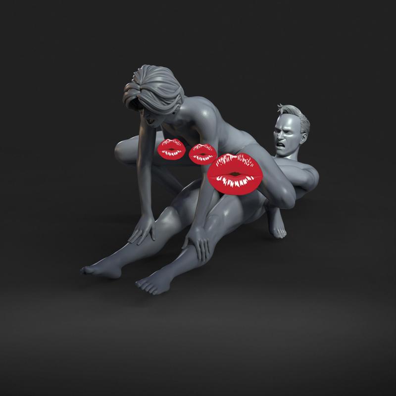 ANAL SEX - NSFW - EROTIC MINIATURE 75 MM SCALE
