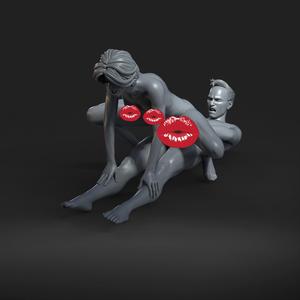 ANAL SEX - NSFW - EROTIC MINIATURE 75 MM SCALE