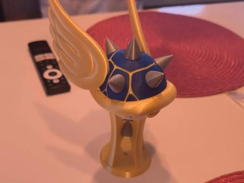 Gold Blue Shell Mario Kart Trophy