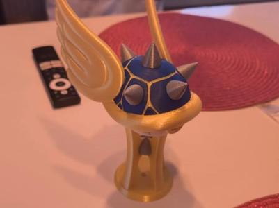 Gold Blue Shell Mario Kart Trophy