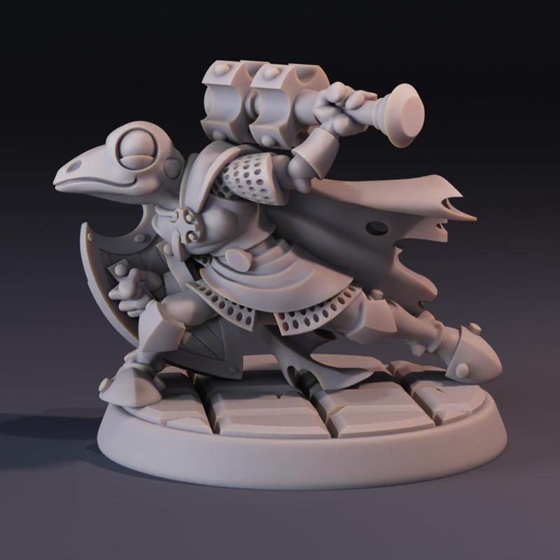 32mm scale Grung Cleric Miniature