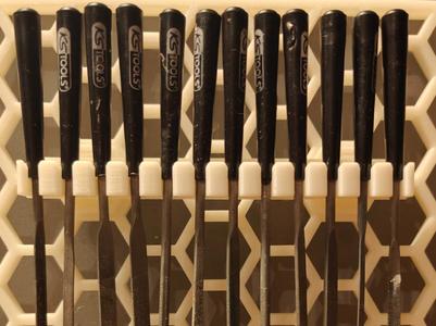 Honeycomb 12 Needle Files Holder 