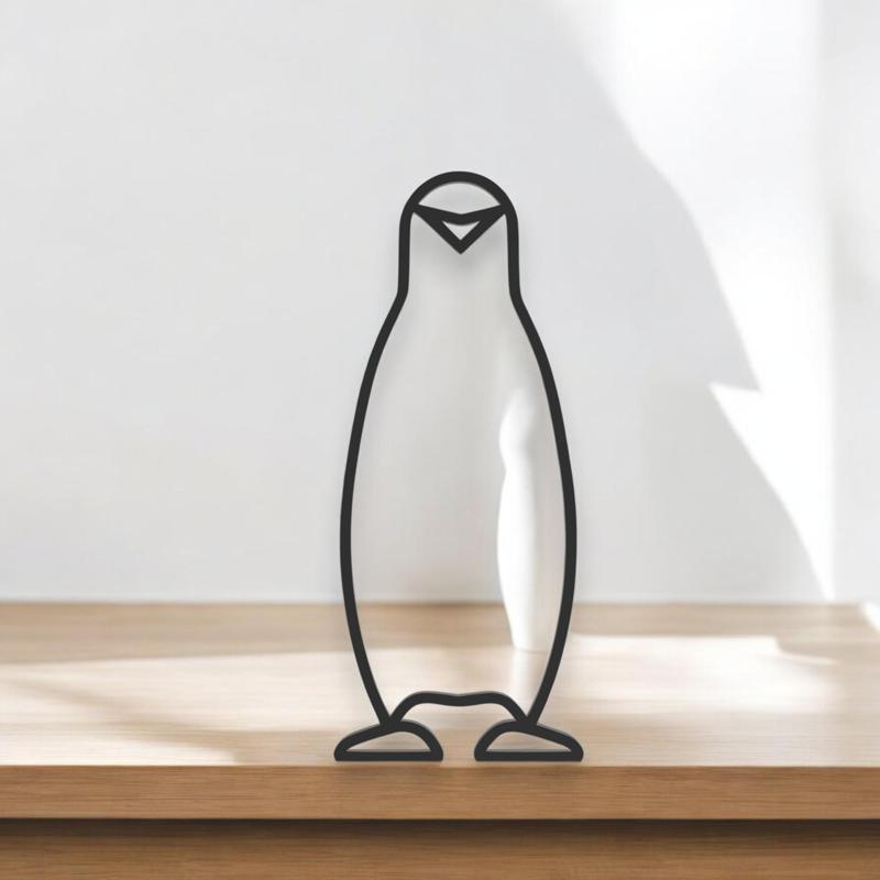 Penguin Line Art - Desktop Line Art