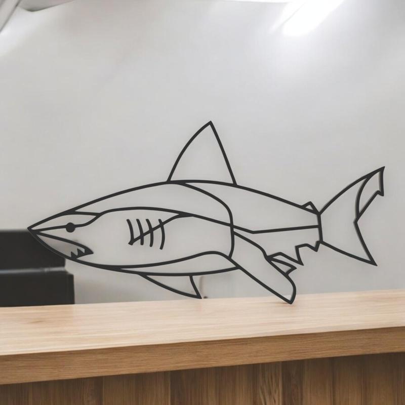 Shark Line Art - Desktop Line Art