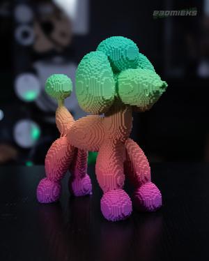 Pixel Poodle - Pixelated Balloon Dog Home Decor