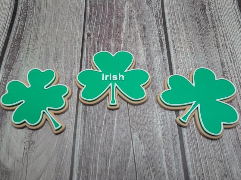 Shamrock / Clover Frosted Cookie