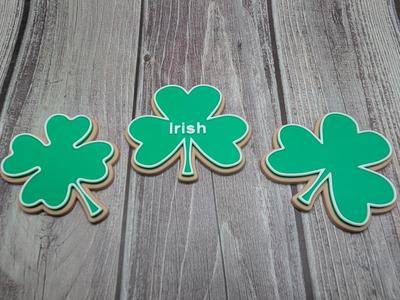 Shamrock / Clover Frosted Cookie