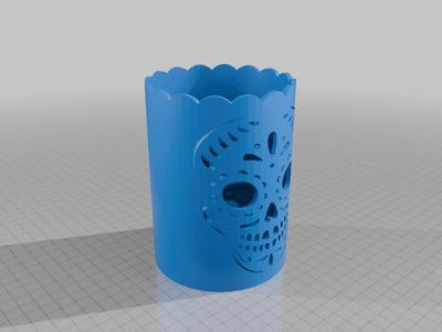 Skull Tea Light / Heart Tea Light Candle Holder (Halloween Decor)