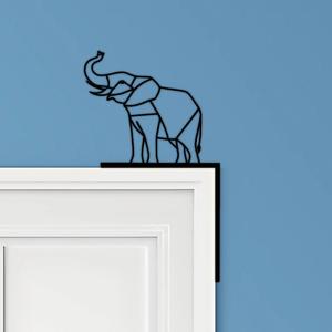 Elephant Door Corner Decor